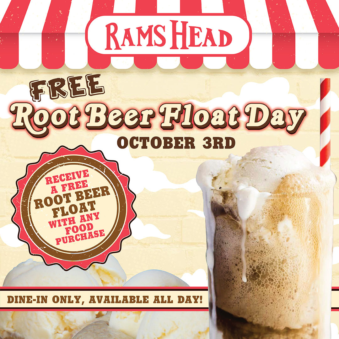 Free Root Beer Float Day at Rams Head