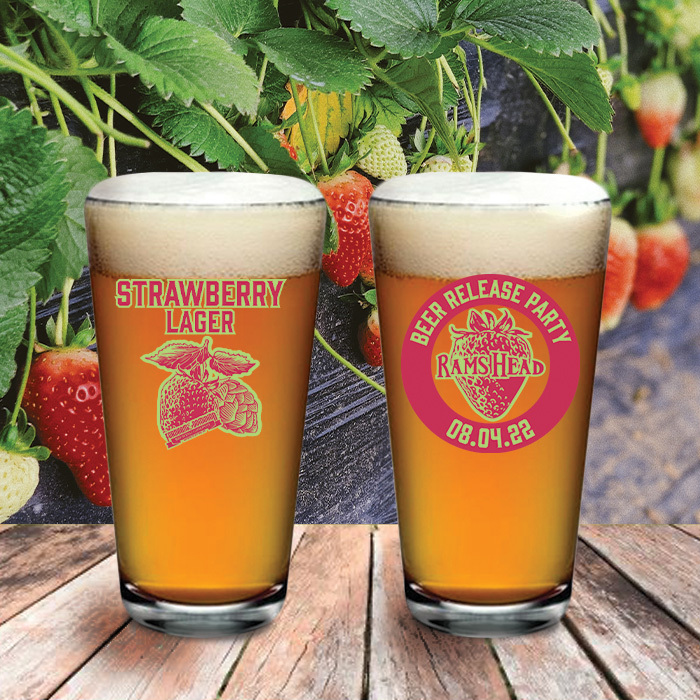 Strawberry Lager Upcoming Beer Release at Rams Head